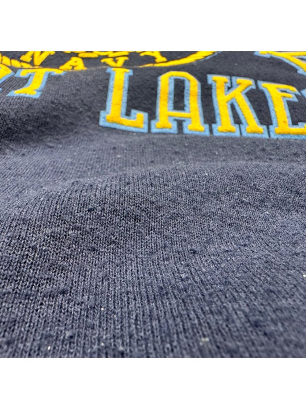 Vintage United States Navy Great Lakes Sweatshirt Crewneck USA Large Blue - Picture 8 of 9